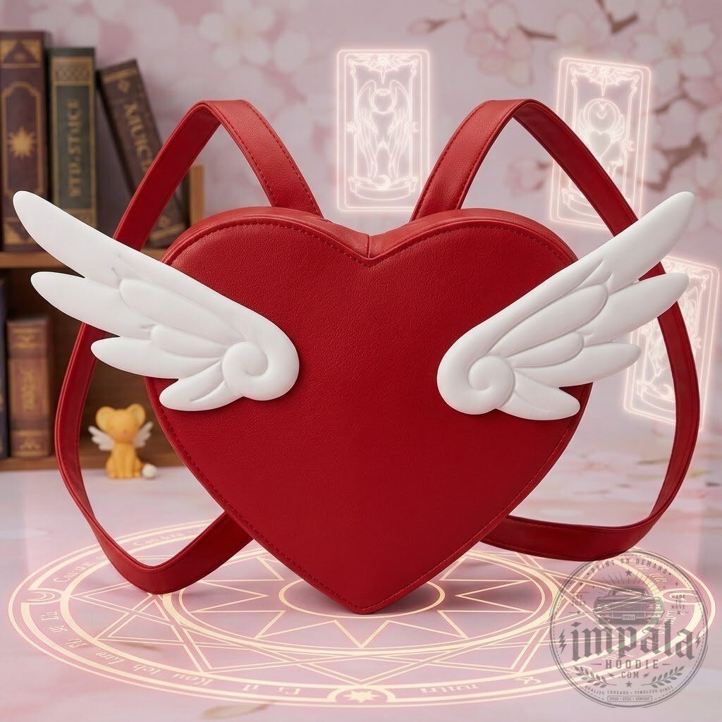 Cardcaptor Sakura Inspired Heart Wing Mini Backpack