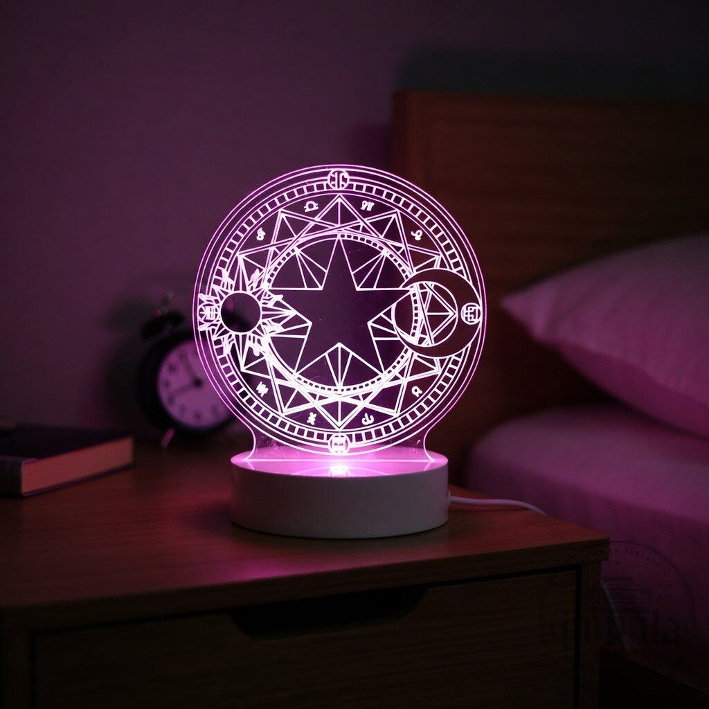 Cardcaptor Sakura Magic Circle Pink LED Night Light 8 Cardcaptor Sakura Magic Circle Pink LED Night Light