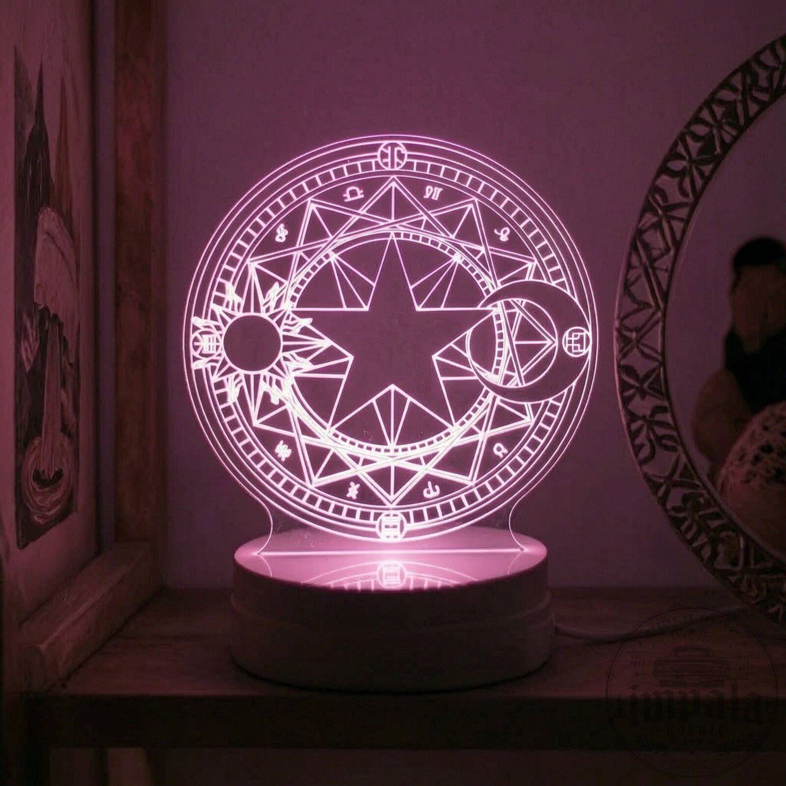 Cardcaptor Sakura Magic Circle Pink LED Night Light 9 Cardcaptor Sakura Magic Circle Pink LED Night Light