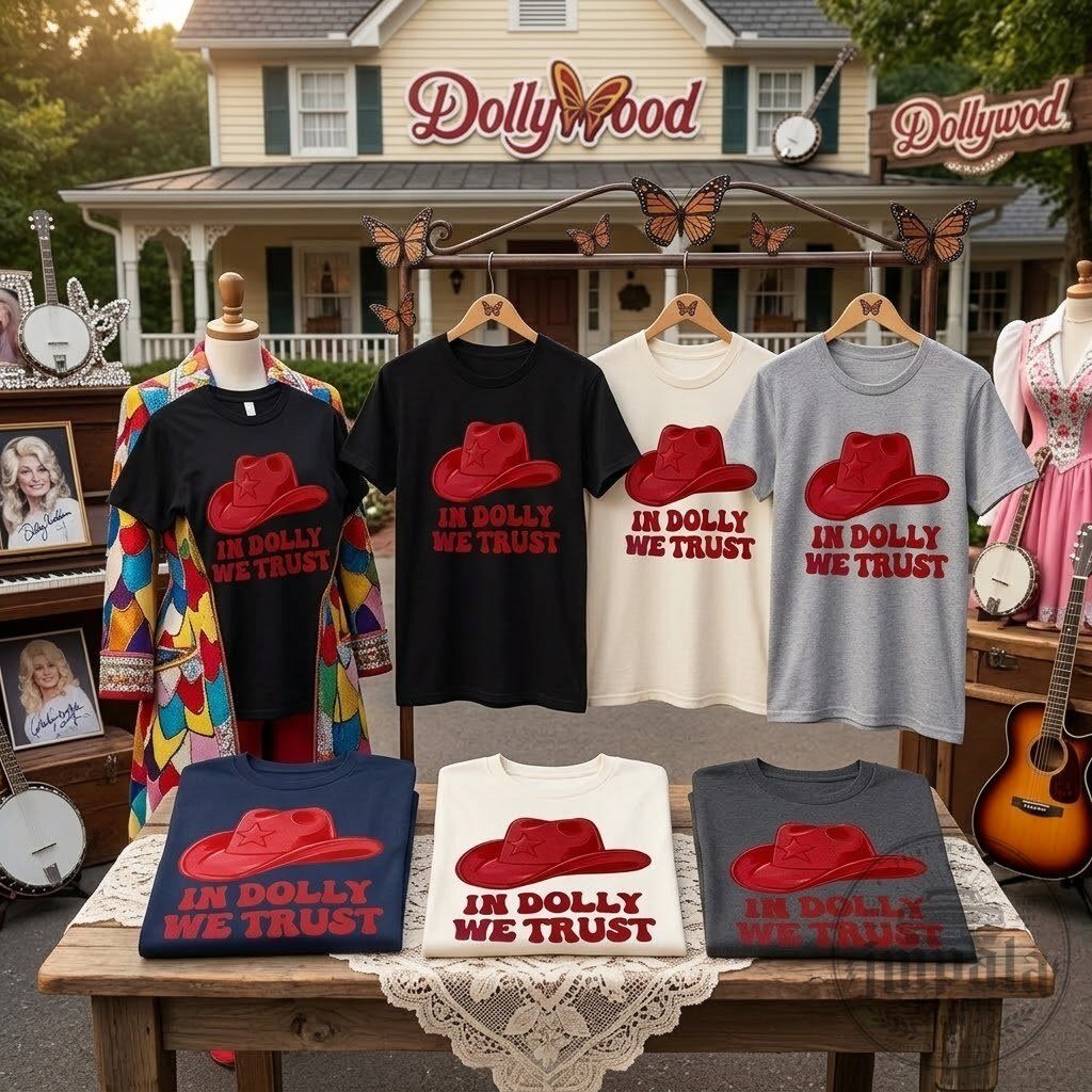 Dolly Parton In Dolly We Trust Country Music Multiple Colors T-Shirt