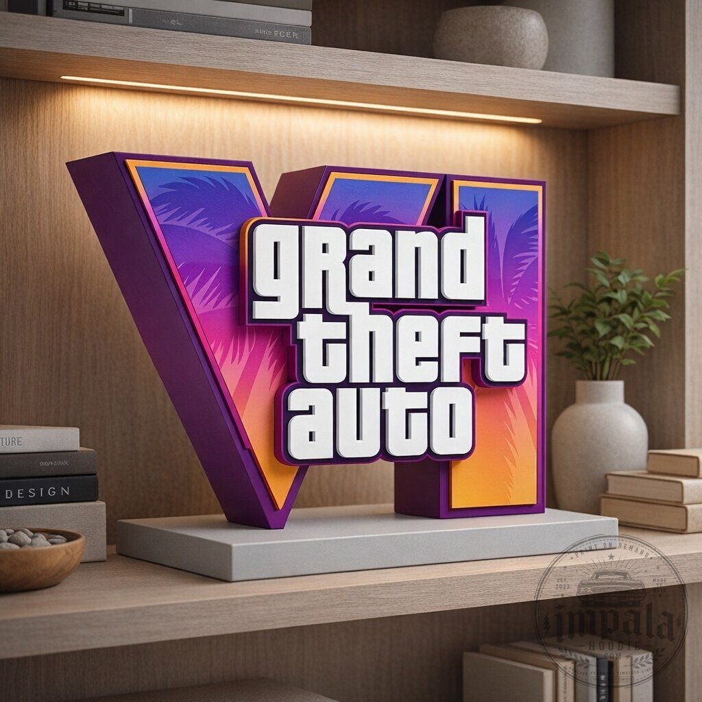 Grand Theft Auto VI GTA 6 Vice City Logo Figure 8 Grand Theft Auto VI GTA 6 Vice City Logo Figure