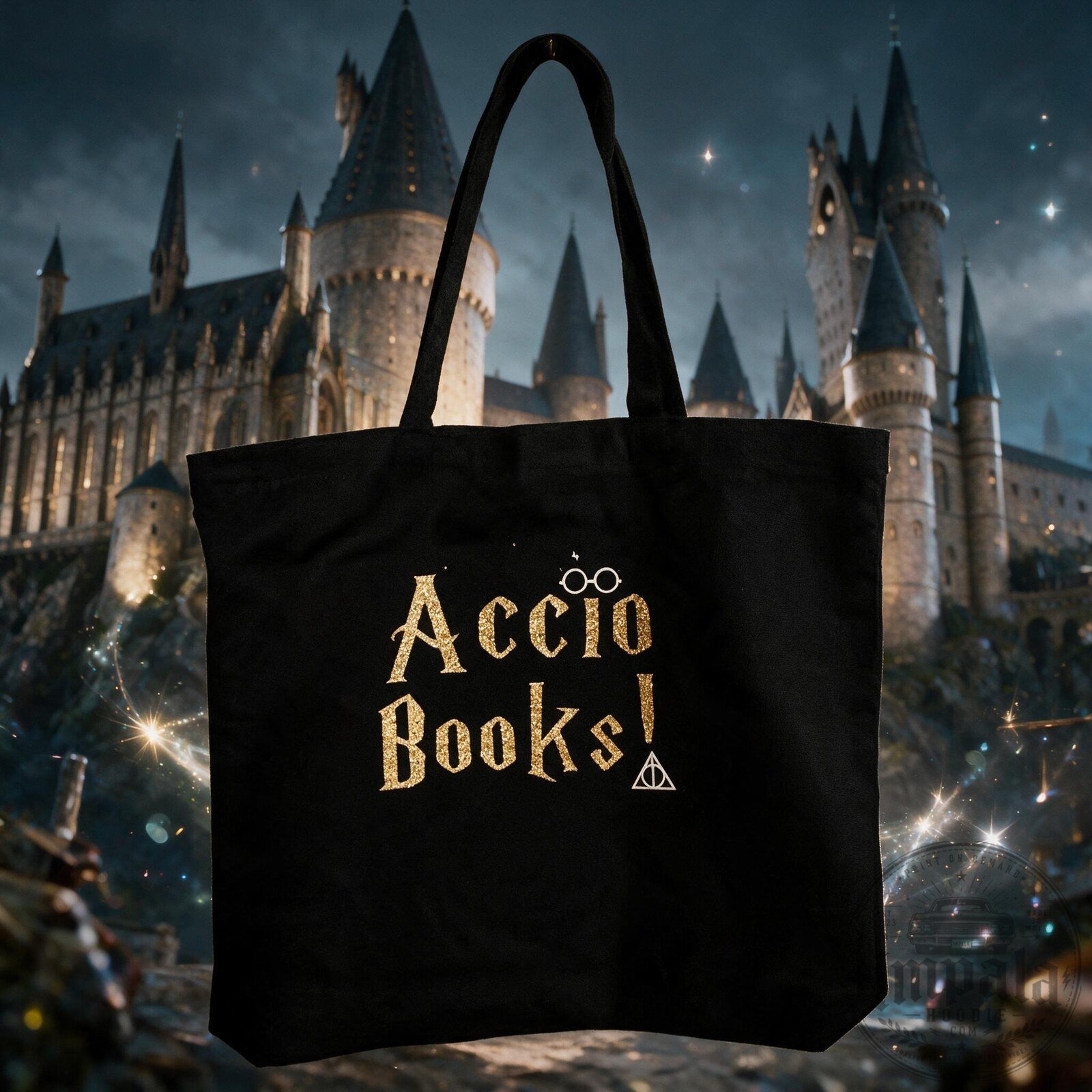 Harry Potter Accio Books Tote Bag