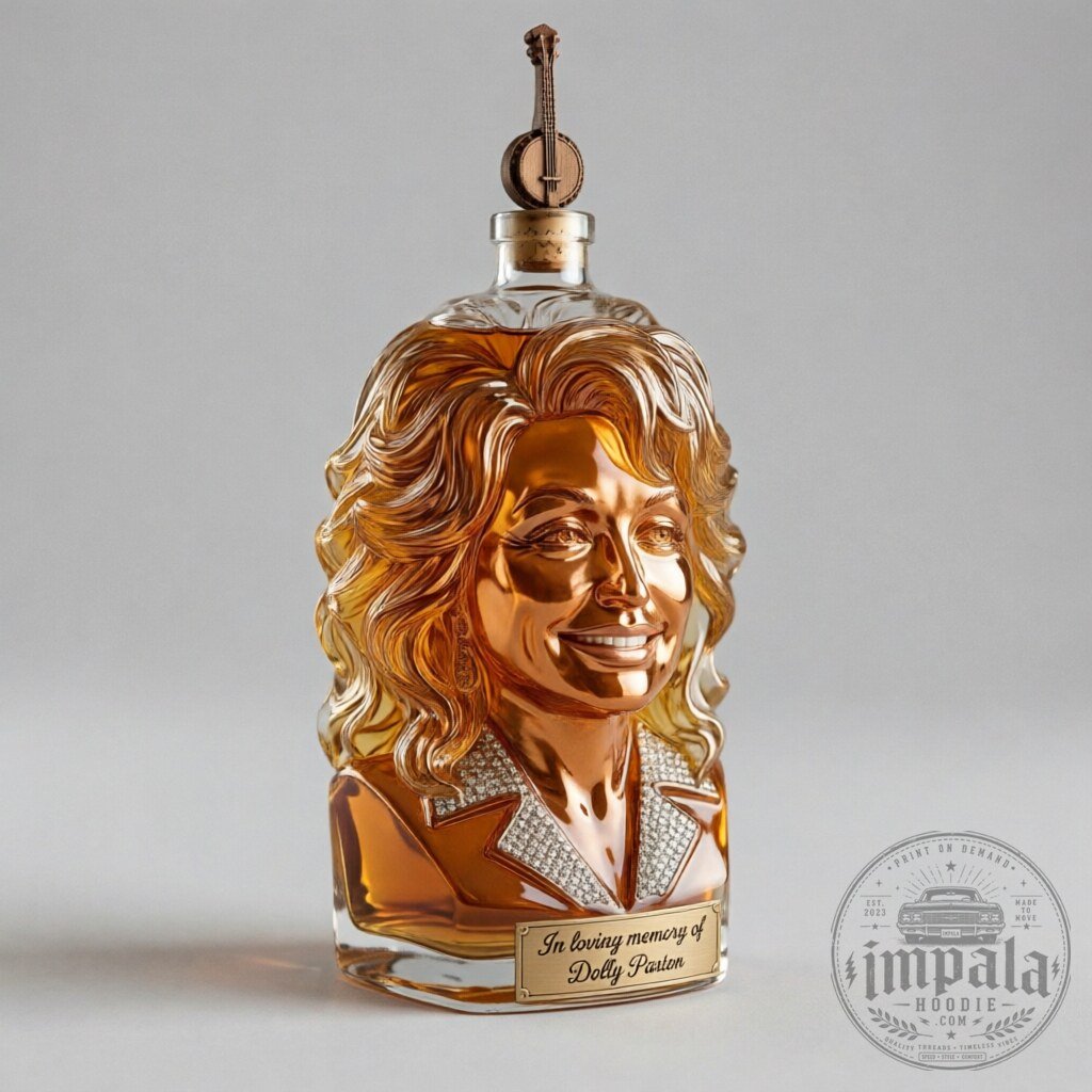 In Loving Memory Of Dolly Parton Whiskey Decanter Bottle 9 In Loving Memory Of Dolly Parton Whiskey Decanter Bottle