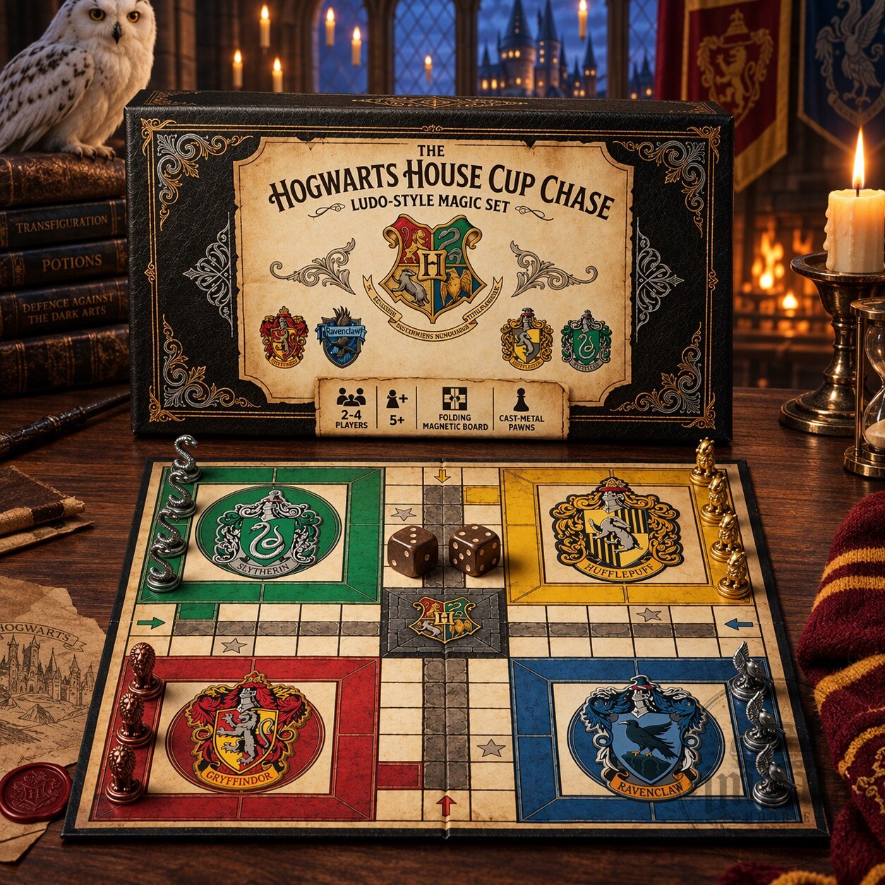 Ludo X Harry Potter Hogwarts House Cup Chase Board Game 10 Ludo X Harry Potter Hogwarts House Cup Chase Board Game