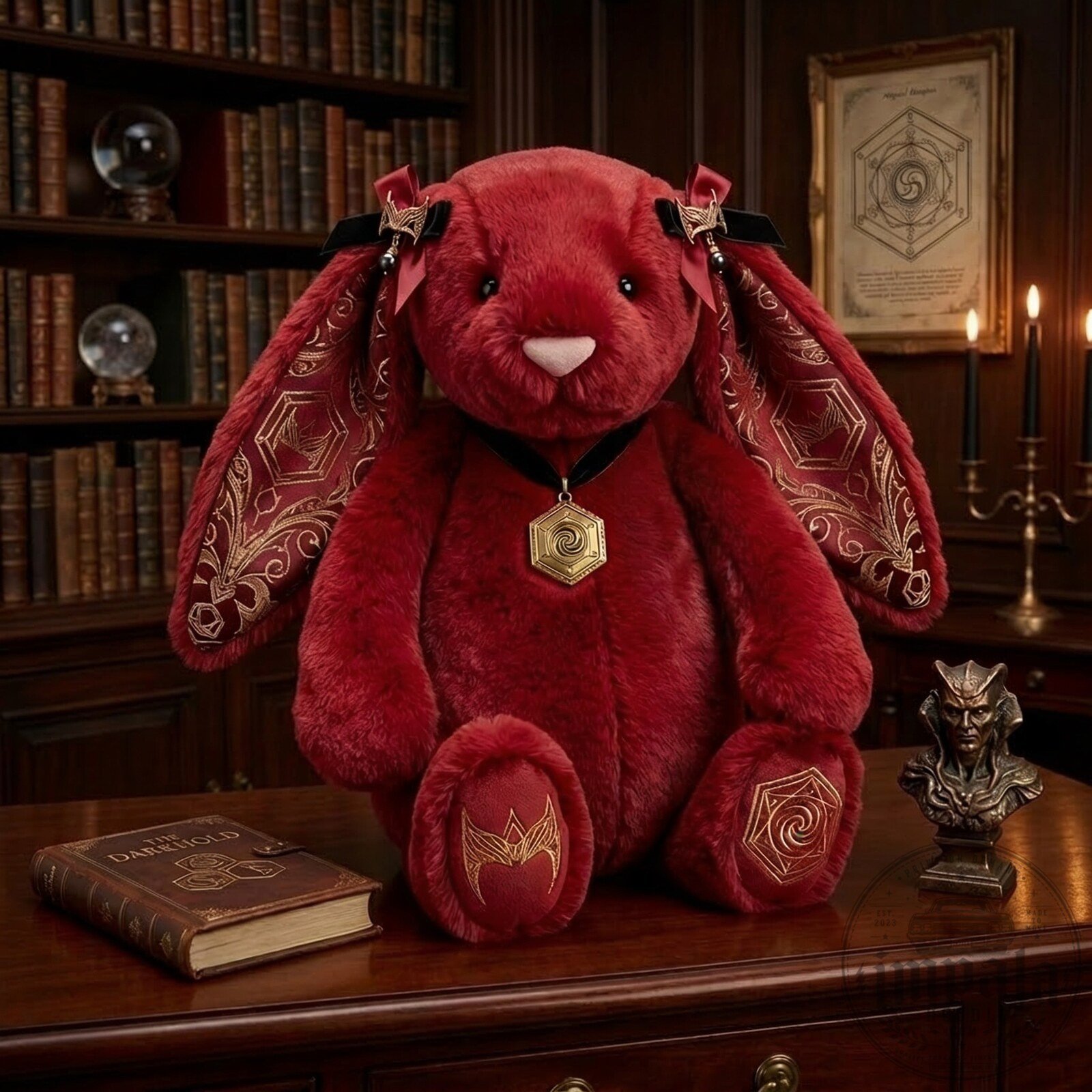 Marvel Wanda Scarlet Witch Inspired Jellycat Bunny Plush