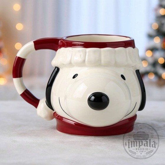 Snoopy Peanuts Christmas Ceramic Mug